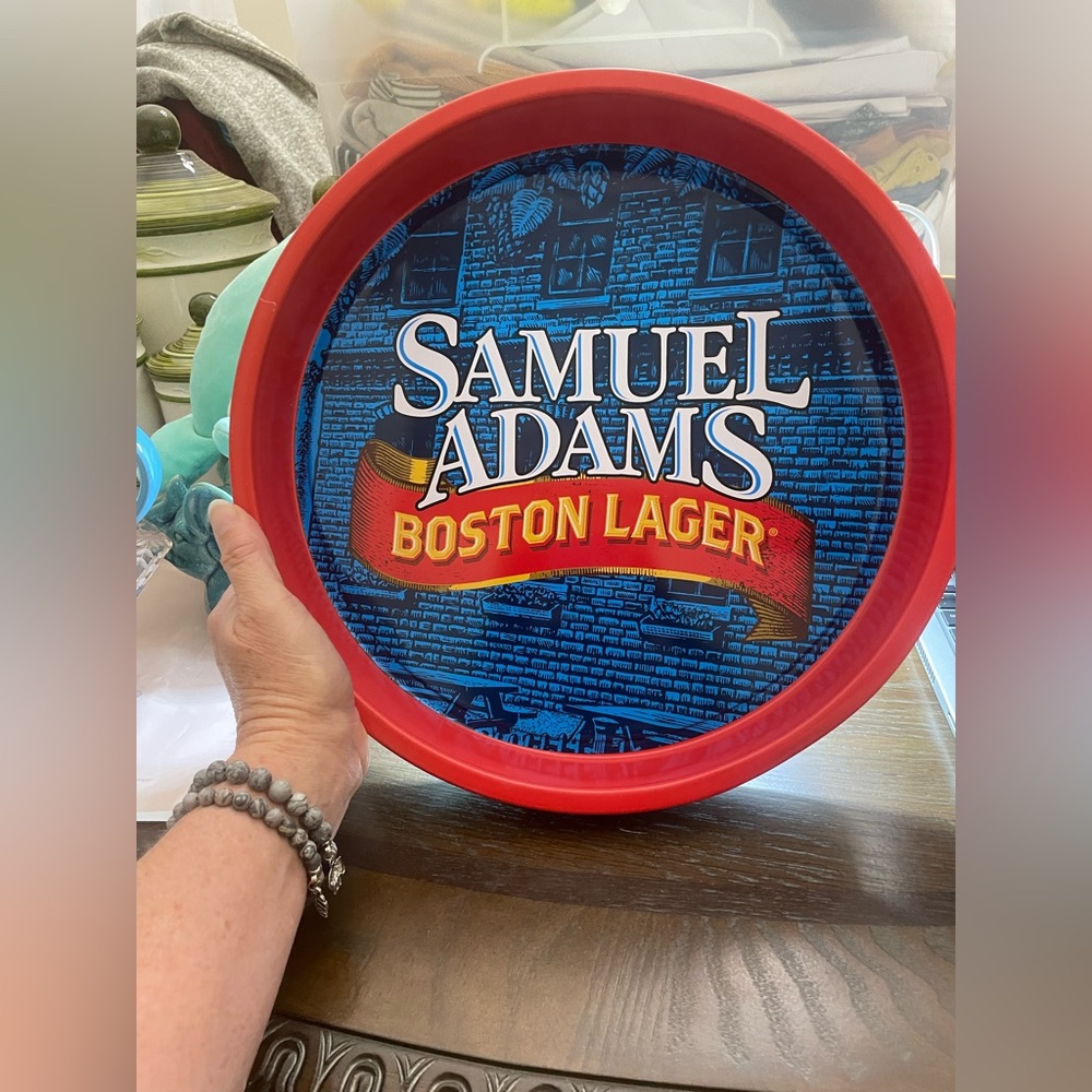 Samuel Adams Boston lager for the love of beer serving tray